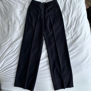 J.Crew collection Pinstripe Italian Wool Wide-Leg Trouser